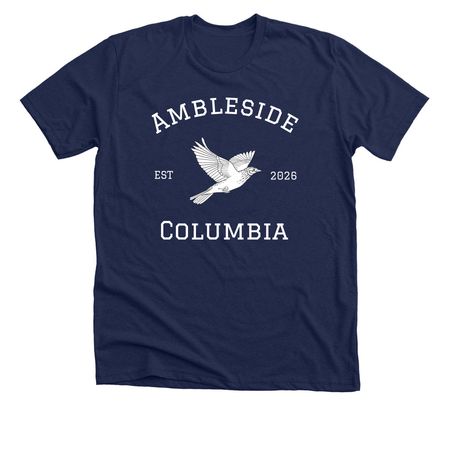 Ambleside Columbia Est 2026, a Solid Navy Blend Premium Unisex Tee