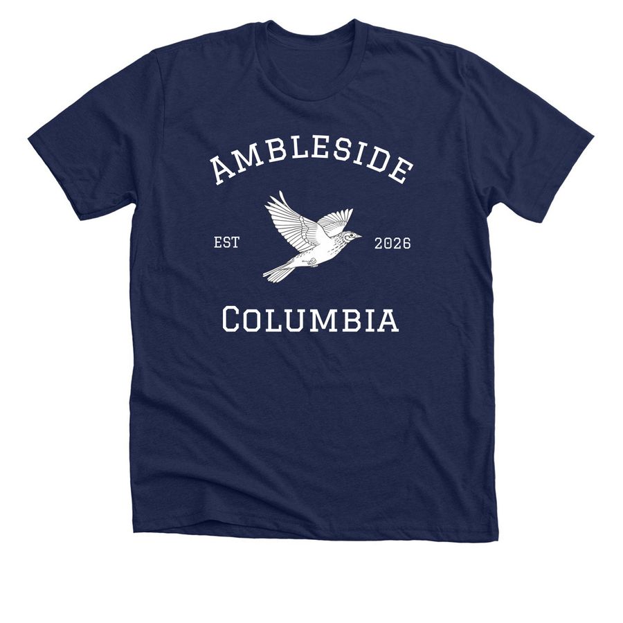 Ambleside Columbia Est 2026, a Solid Navy Blend Premium Unisex Tee
