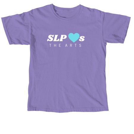 SLP <3s the Arts, a Violet Comfort Colors Unisex Tee
