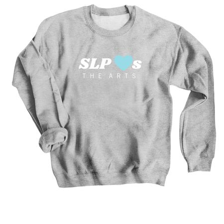 SLP <3s the Arts, a Sport Grey Crewneck Sweatshirt