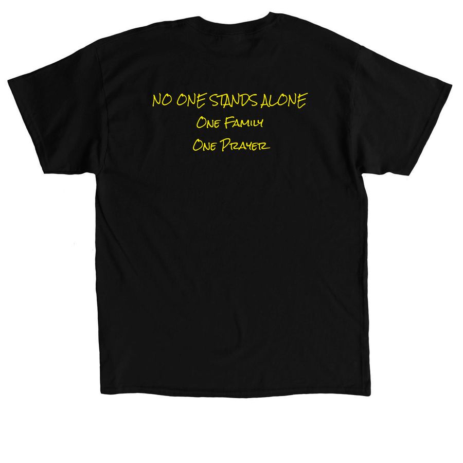 Welker Warriors: No One Stands Alone, a Black Classic Unisex Tee (back-view)