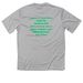 Wacky Canoe, a Silver Classic Performance Tee (back-view)