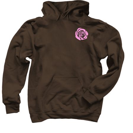 Rose Hoodie, a Dark Chocolate Pullover Hoodie