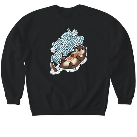 Mtg Card Shuffler Shirt Teal, a Black Softstyle Crewneck Sweatshirt