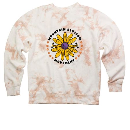 Mountain Blossom Tops&nbsp;?, a Dusty Pink Tie Dye Crewneck Sweatshirt