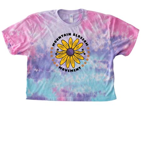 Mountain Blossom Tops&nbsp;?, a Cotton Candy Women's Tie Dye Cropped Tee