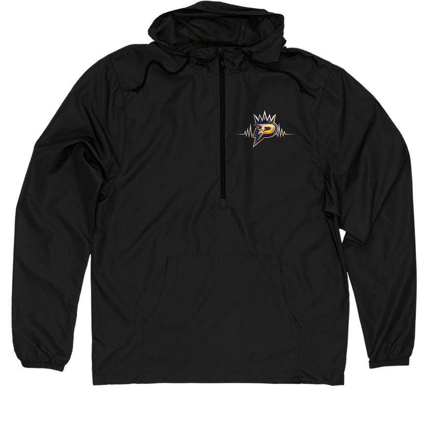 Worcester Pulse Jacket, a Black Quarter-Zip Windbreaker