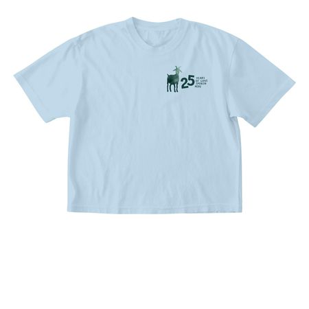 25 Years of Love Spoken Here, a Chambray Comfort Colors Boxy Tee