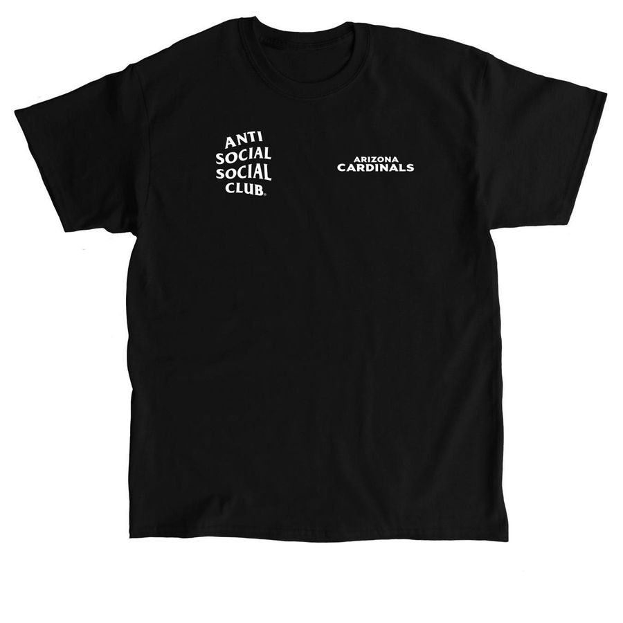 Anti Social Social Club x Arizona Cardinals N, a Black Classic Unisex Tee