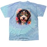 Ocoee River Doodles, Summer Vibes, a Lagoon Classic Tie Dye Tee (back-view)