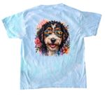 Ocoee River Doodles, Summer Vibes, a Lagoon Youth Tie Dye Tee (back-view)