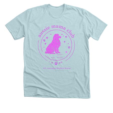 Aussie Mama Club, a Heather Ice Blue Premium Unisex Tee
