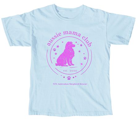 Aussie Mama Club, a Chambray Comfort Colors Unisex Tee