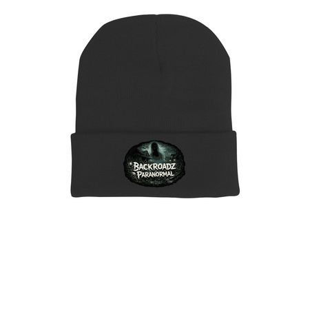 Backroadz Paranormal Beanie, a Black Printed Cuffed Beanie