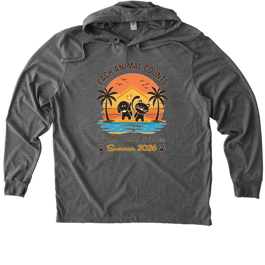Limited Edition Summer 2026 GMSP Logo, a Aluminum Grey Allmade Eco Triblend Hoodie Tee