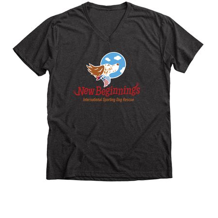 NBI Summer Tees, a Dark Grey Heather Premium V-Neck Tee