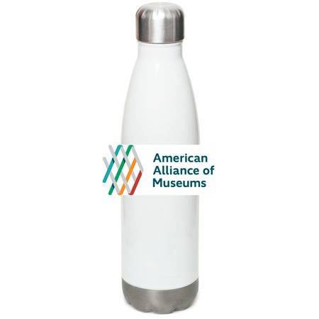 Stainless Steel Water Bottle, a White Stainless Steel Water Bottle