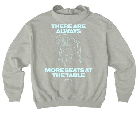 More Seats, a Heather Grey Stanley/Stella Cooper Dry Pullover Hoodie