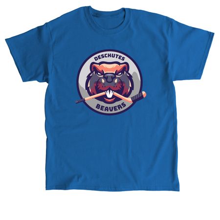 Deschutes Beavers, a Royal Classic Unisex Tee