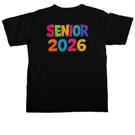 Class of WHAT?????, a Black Comfort Colors Unisex Tee (back-view)