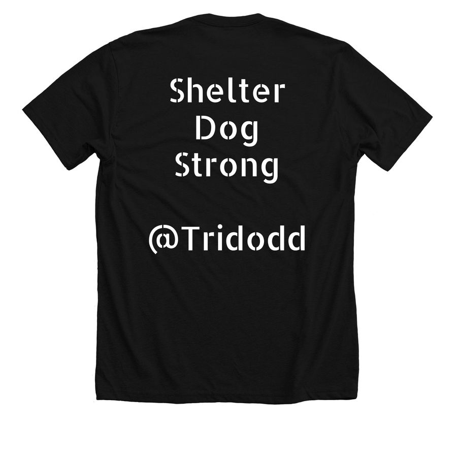 TriDodd OG, a Solid Black Blend Premium Unisex Tee (back-view)