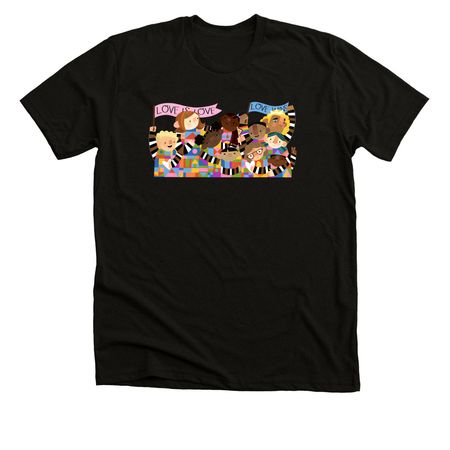 PRIDE 2026, a Black Heather Premium Unisex Tee