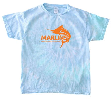 Margaret Maddox Marlins, a Lagoon Youth Tie Dye Tee