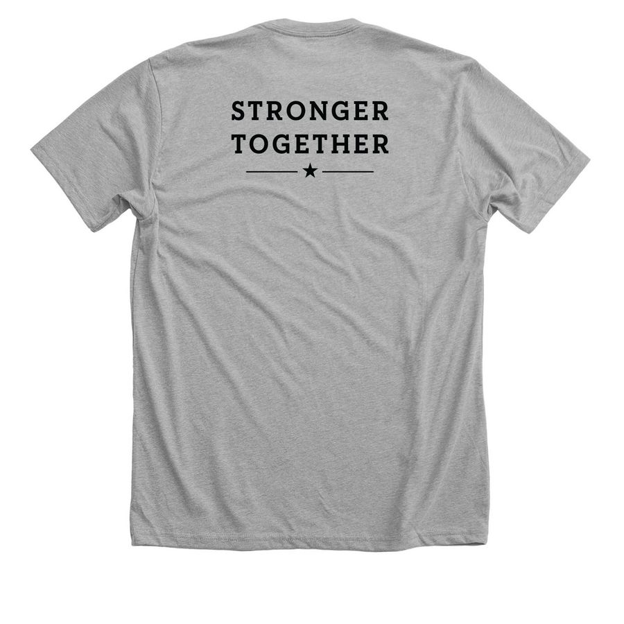 Team Noah, a Athletic Heather Premium Unisex Tee (back-view)