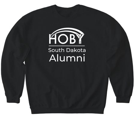 HOBY SD Alumni, a Black Softstyle Crewneck Sweatshirt