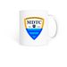 MDTC Logo Mug, a White Coffee Mug