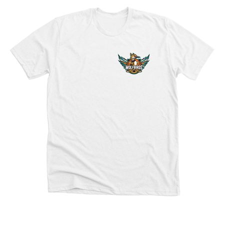 "Let's ruffle some feathers" - Tee, a Solid White Blend Premium Unisex Tee