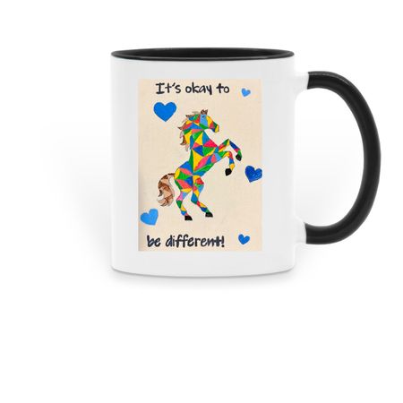 Tayla Mug, a Black Two-Tone Ceramic Mug