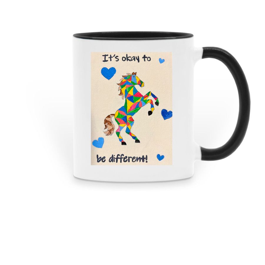 Tayla Mug, a Black Two-Tone Ceramic Mug