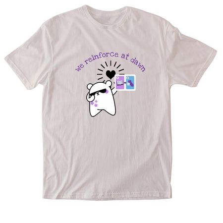 We reinforce at dawn (no logo), a Ice Grey Softstyle Cotton Tee