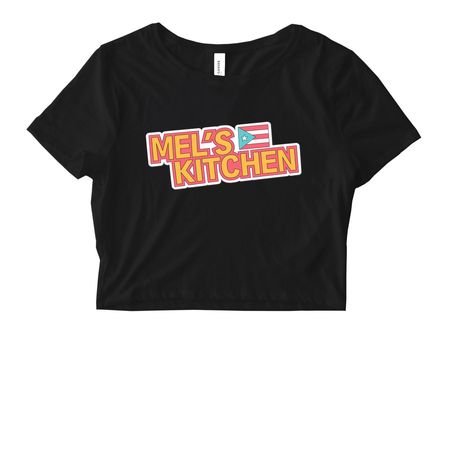 Mel?s Kitchen Merch ??, a Black Women's Fitted Cropped Tee