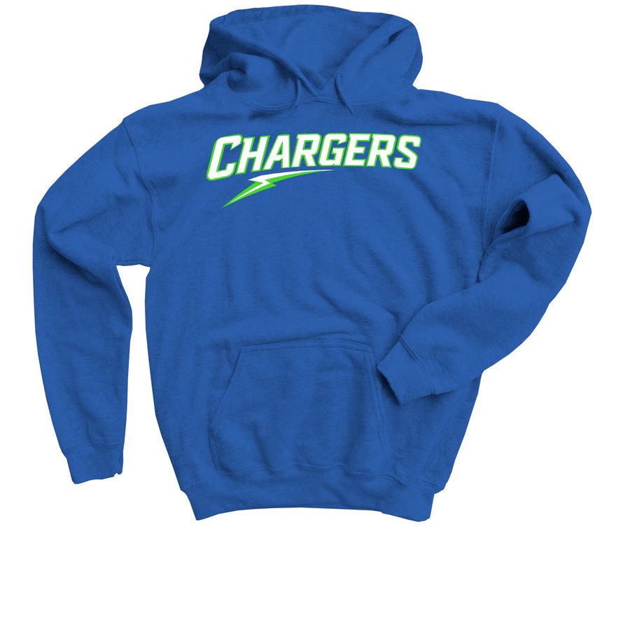 Chargers Gear, a Royal Blue Youth Pullover Hoodie