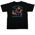 Summer Time, a Black Comfort Colors Unisex Tee (back-view)