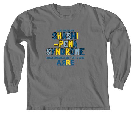 2026 Shashi-Pena Syndrome Awareness Day, a Grey Comfort Colors Long Sleeve Tee