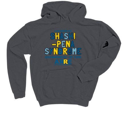 2026 Shashi-Pena Syndrome Awareness Day, a Charcoal Youth Pullover Hoodie