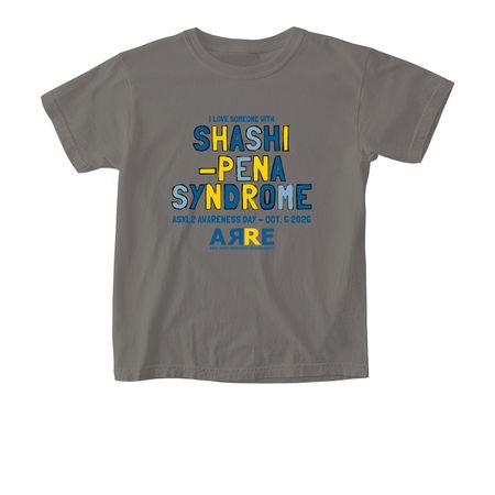 2026 Shashi-Pena Syndrome Awareness Day, a Grey Comfort Colors Youth Tee