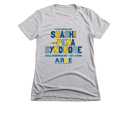 2026 Shashi-Pena Syndrome Awareness Day, a Dark Heather Grey Women's Slim Fit Tee