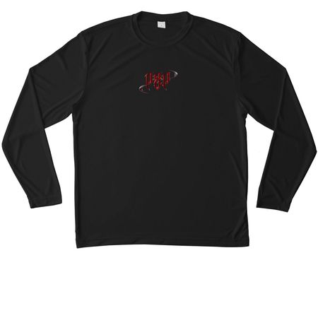 P2P: Origin Drop, a Black Unisex Performance Long Sleeve Tee