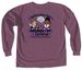 Le Bonheur Big Brains, Brave Hearts, a Berry Comfort Colors Long Sleeve Tee (back-view)