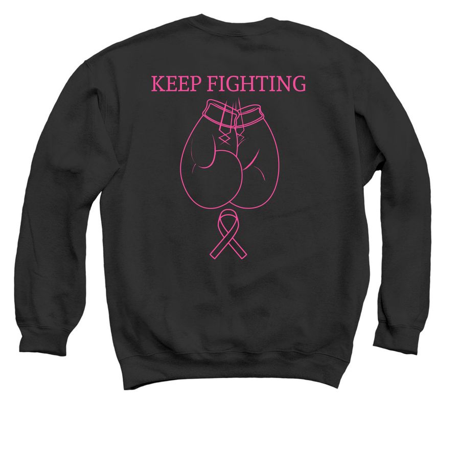 Fight for LaShay, a Black Crewneck Sweatshirt (back-view)