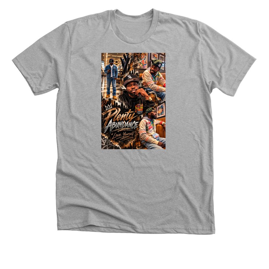 Plenty abundance merch, a Athletic Heather Premium Unisex Tee