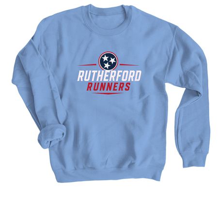 Rutherford Runners, a Carolina Blue Crewneck Sweatshirt