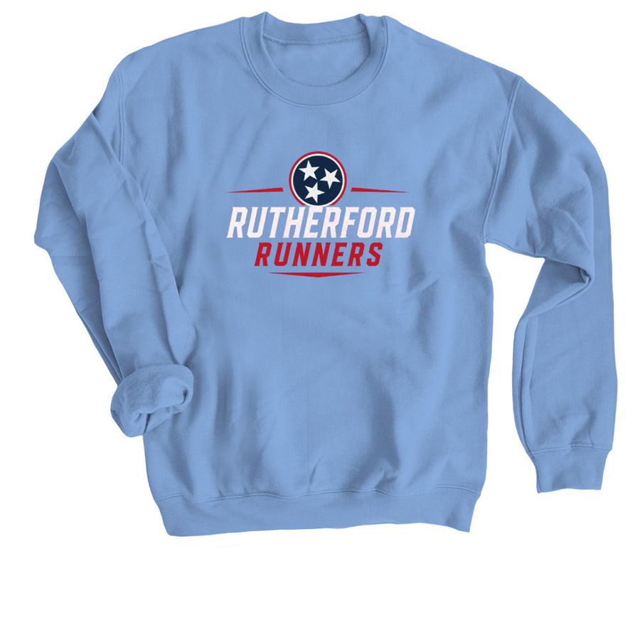 Rutherford Runners, a Carolina Blue Crewneck Sweatshirt