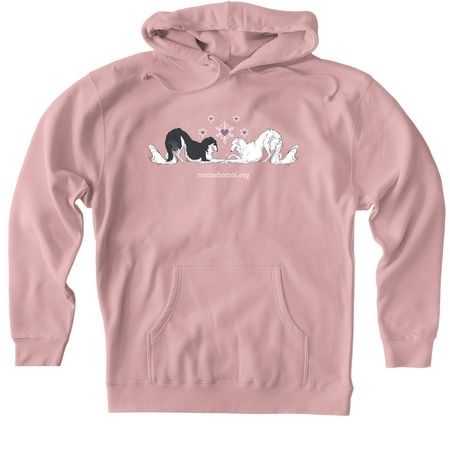 Winter Wonder Zoiland, a Dusty Pink Heavyweight Pullover Hoodie