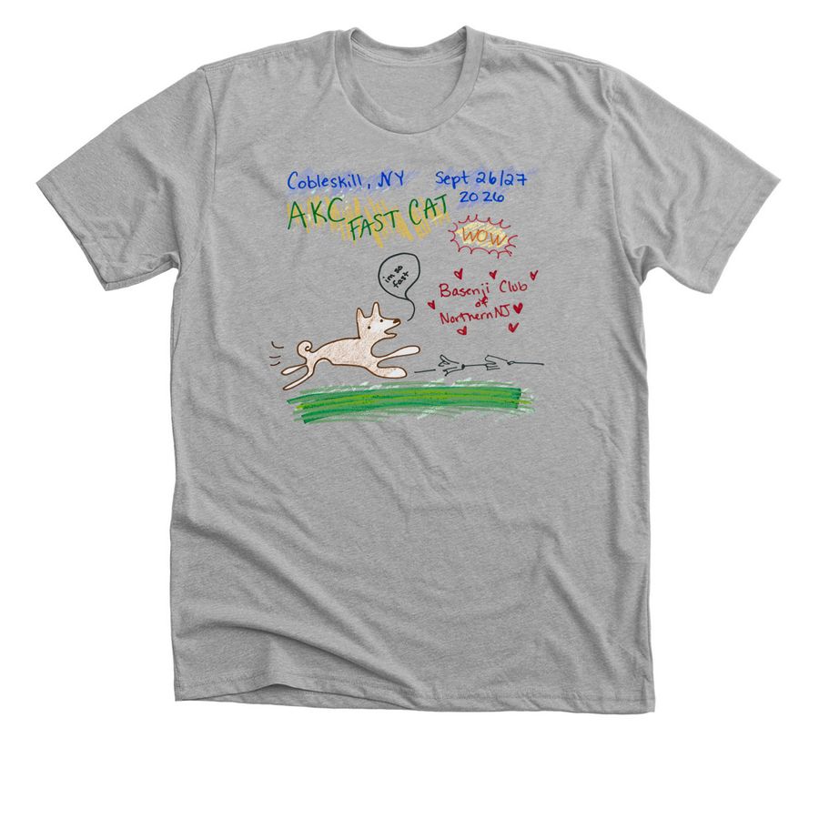 2026 BCNNJ FastCAT Flyer Shirt!, a Athletic Heather Premium Unisex Tee