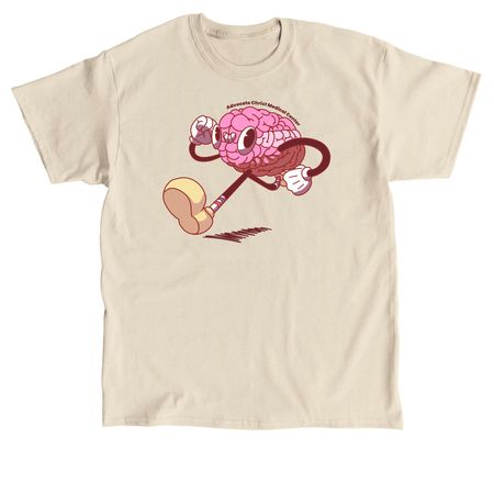 NCCU Cartoon brain shirt, a Sand Classic Unisex Tee